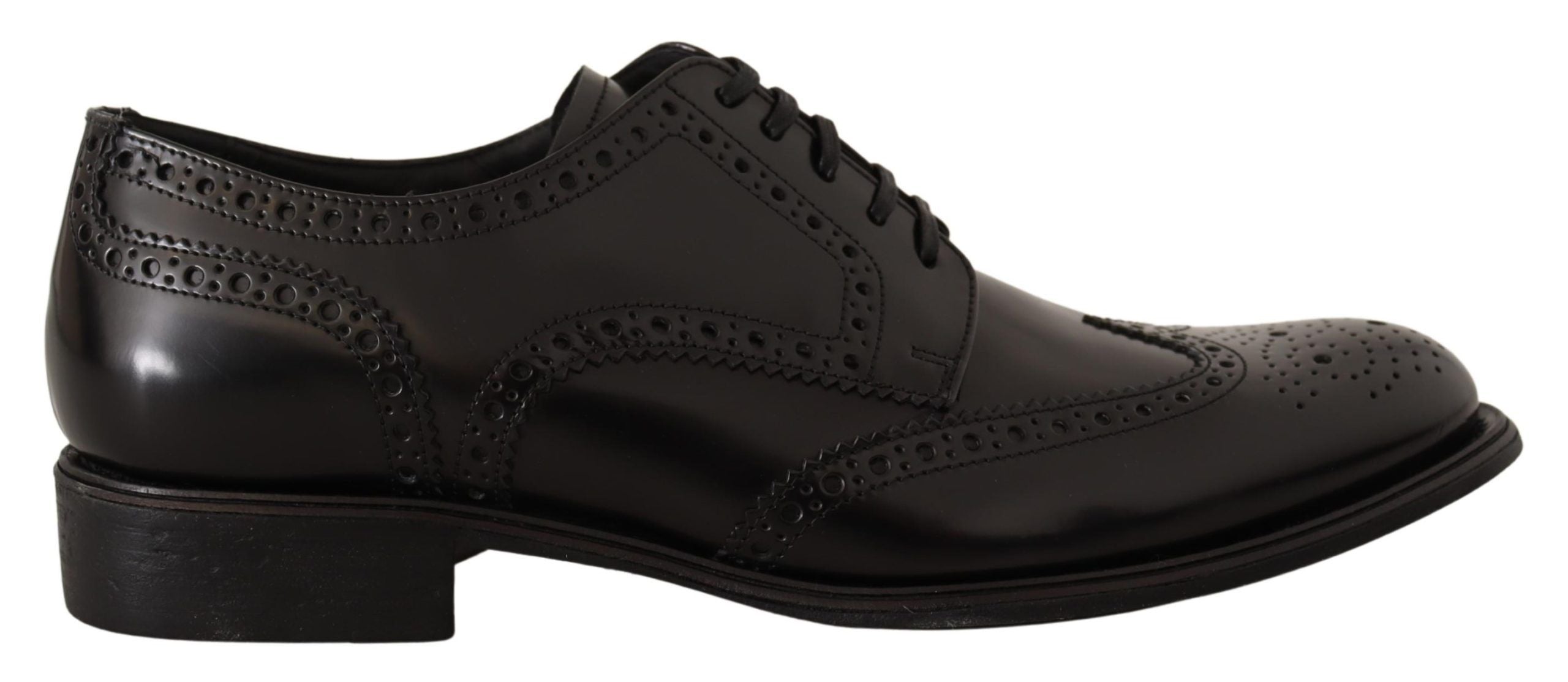 Zwarte leren Oxford Wingtip formele schoenen