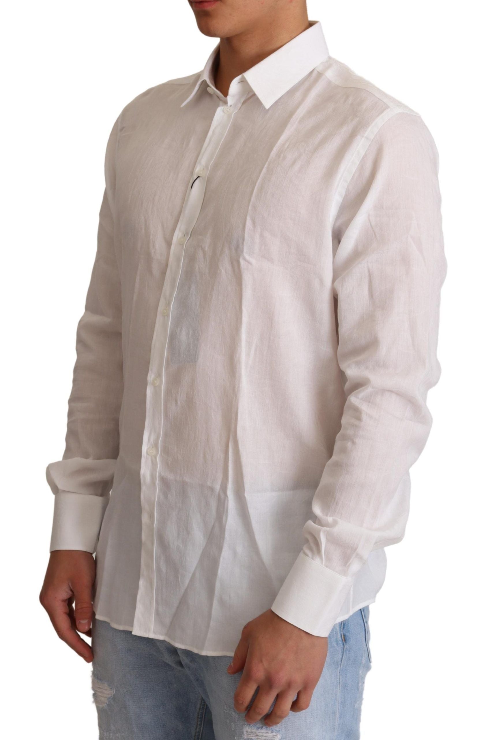 Wit katoenen MARTINI-shirt met bloemenpatroon