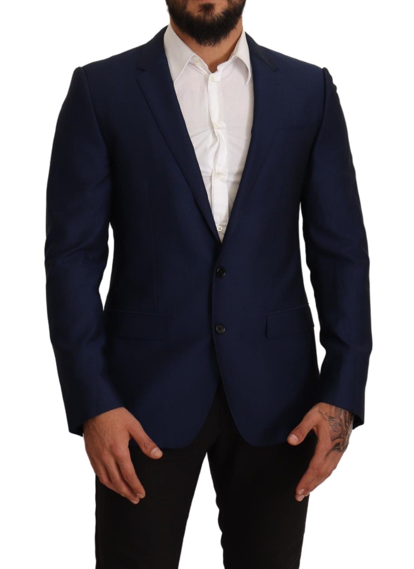 Marineblauwe Slim Fit Jas MARTINI Blazer
