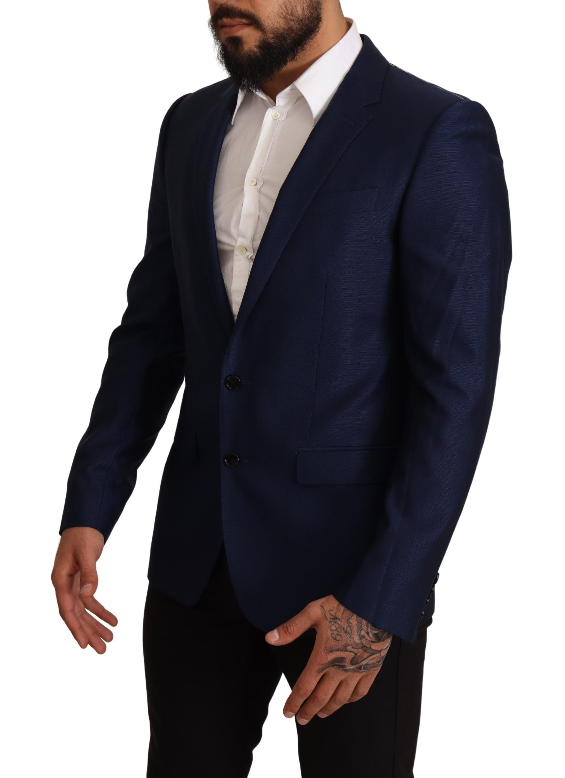 Marineblauwe Slim Fit Jas MARTINI Blazer