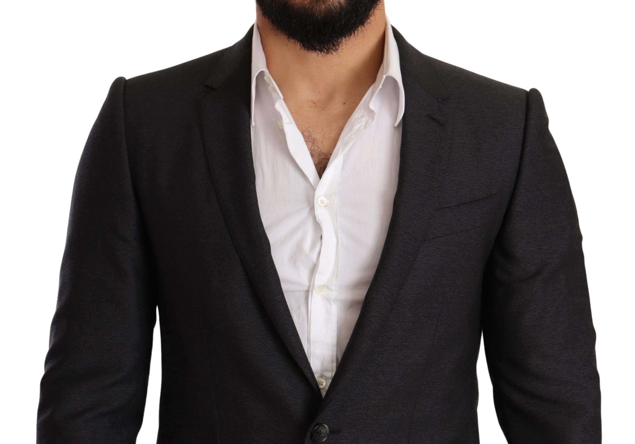 Grijs wollen MARTINI Slim Fit Set Pak