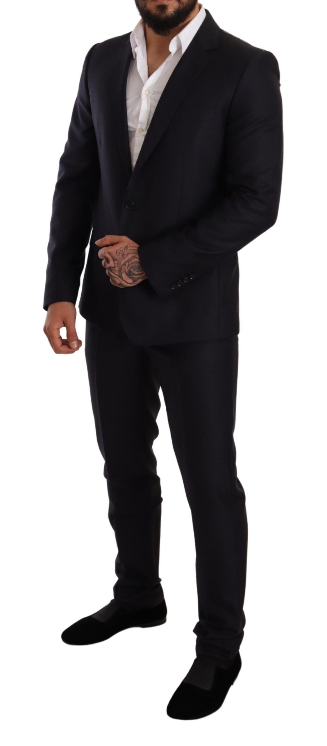 Blauw patroon MARTINI SLIM FIT 2-delig pak
