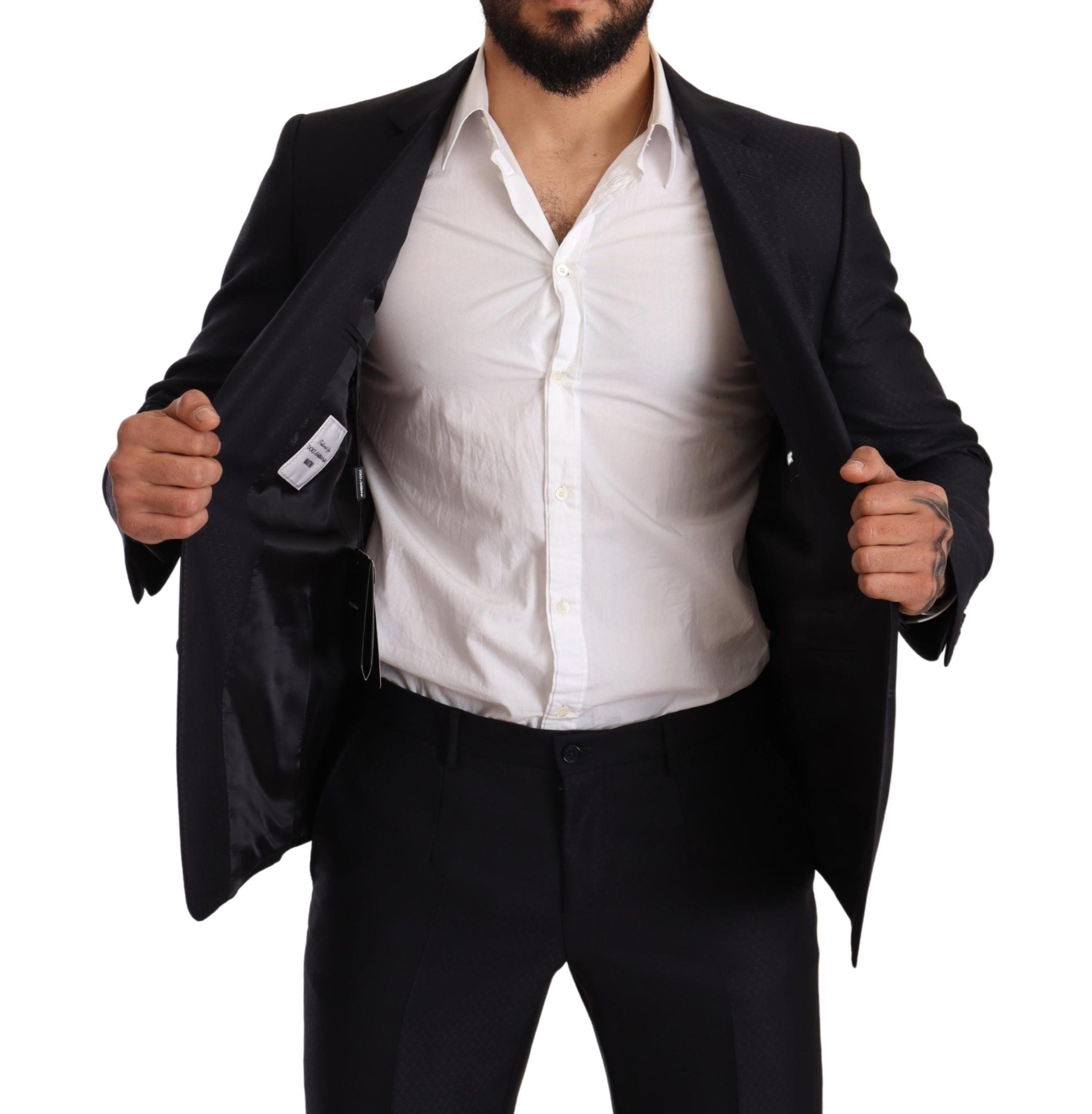 Blauw patroon MARTINI SLIM FIT 2-delig pak