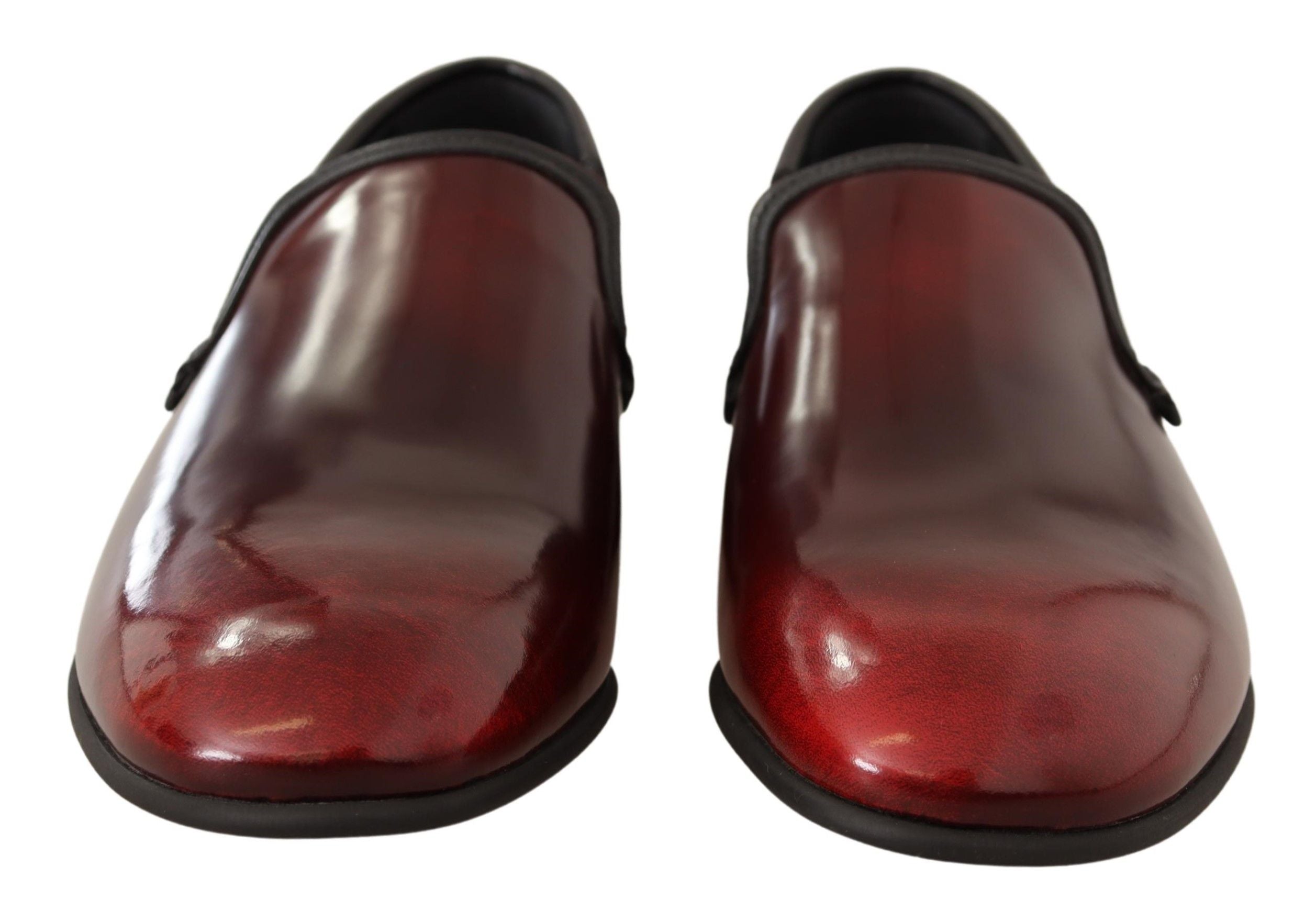Bordeaux lakleren loafers