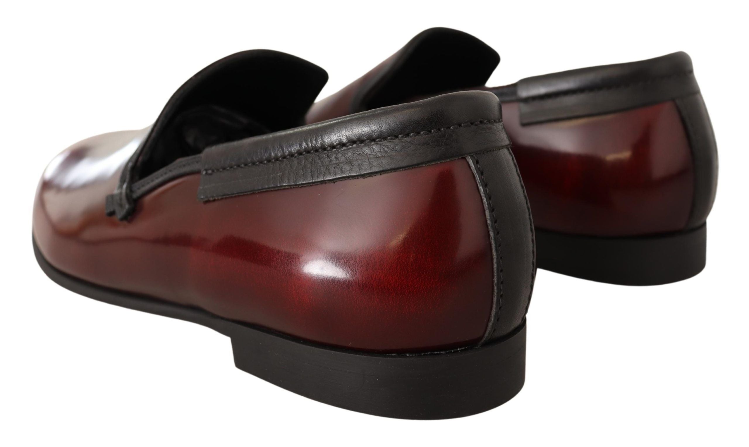 Bordeaux lakleren loafers