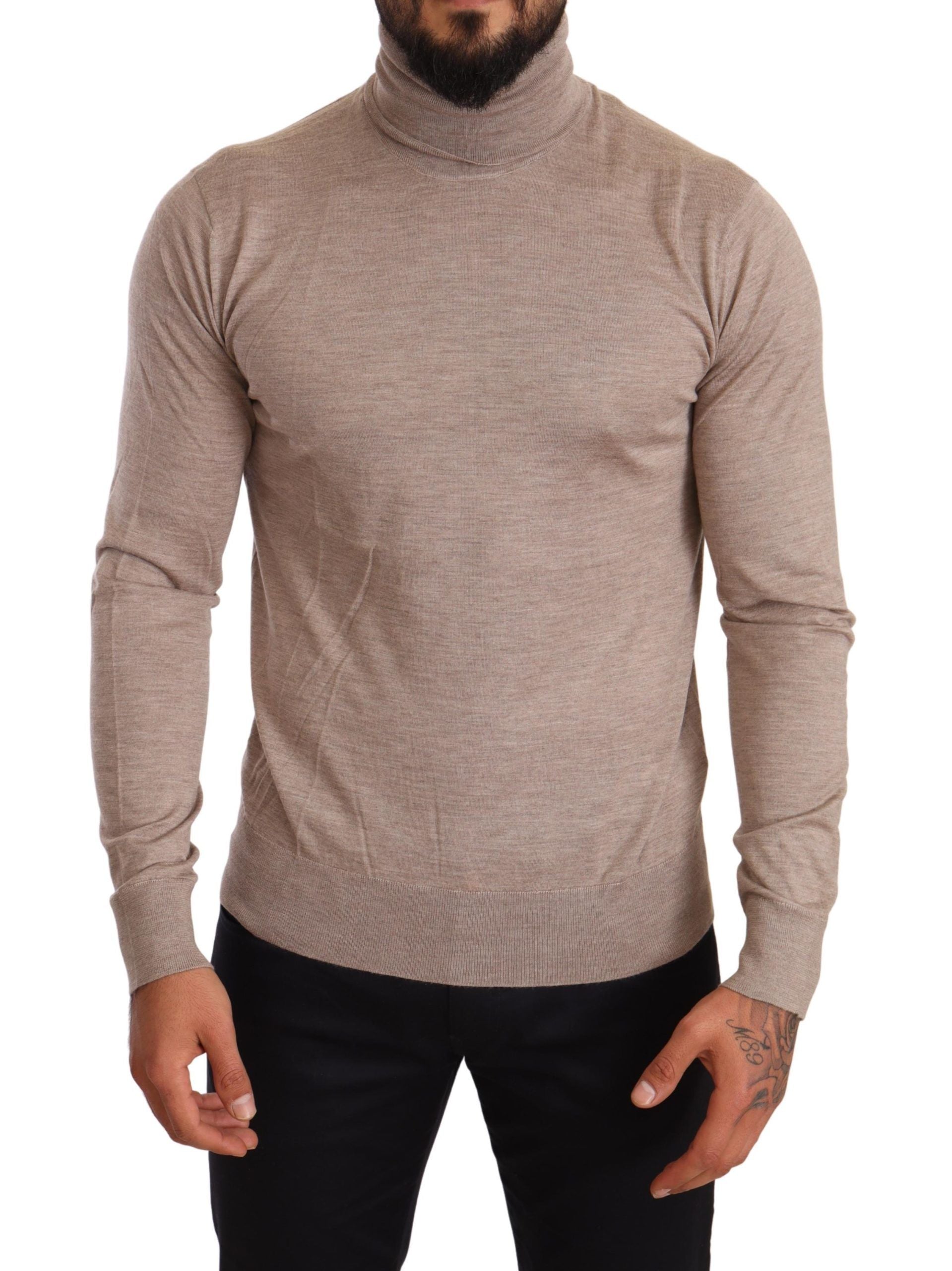 Beige kasjmier coltrui