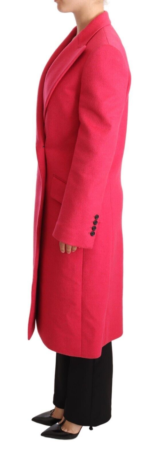 Roze dubbelrijs trenchcoatjasje