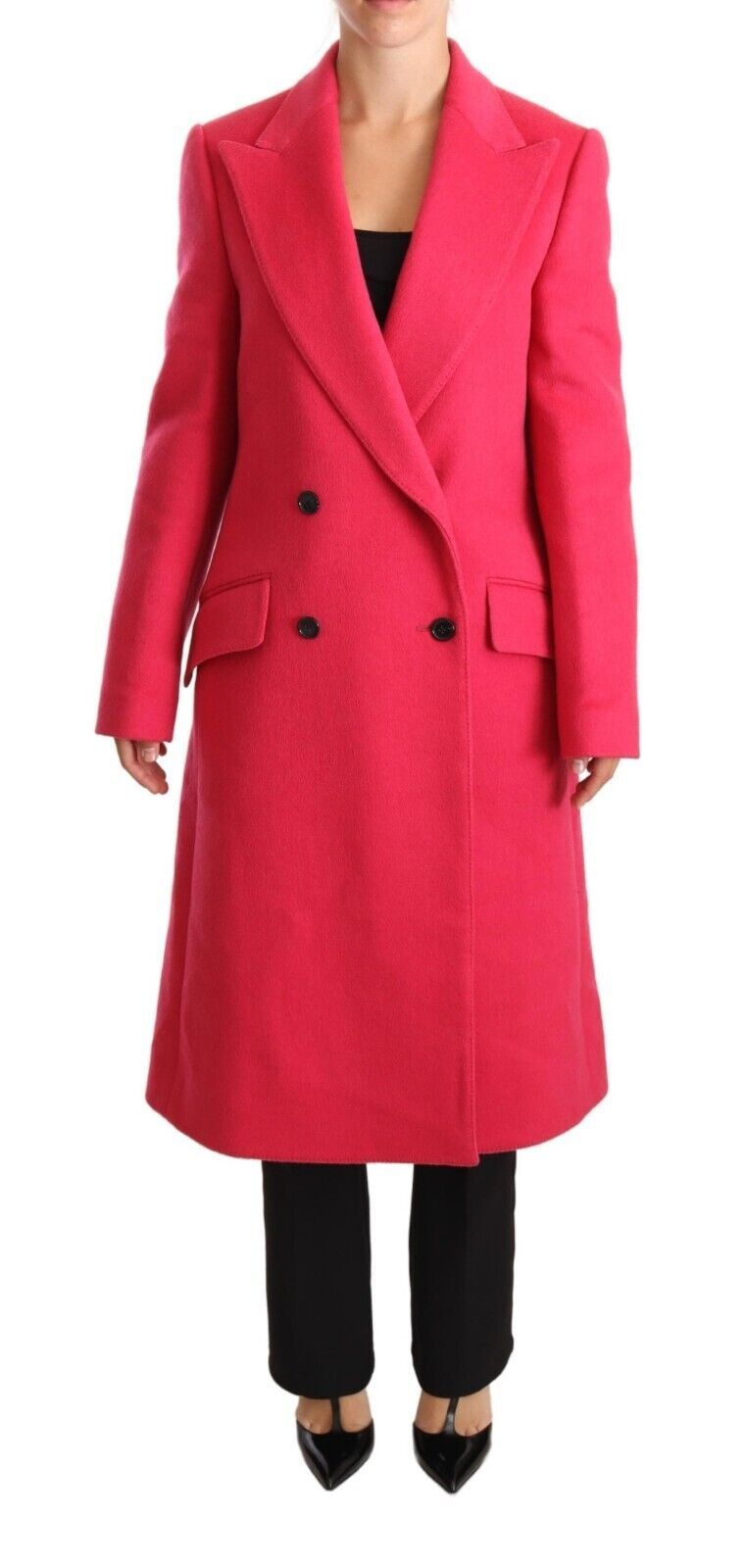 Roze dubbelrijs trenchcoatjasje
