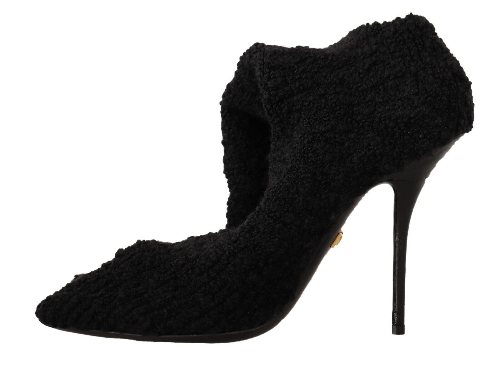 Zwarte stretchsokken, kniehoge laarsjes, schoenen