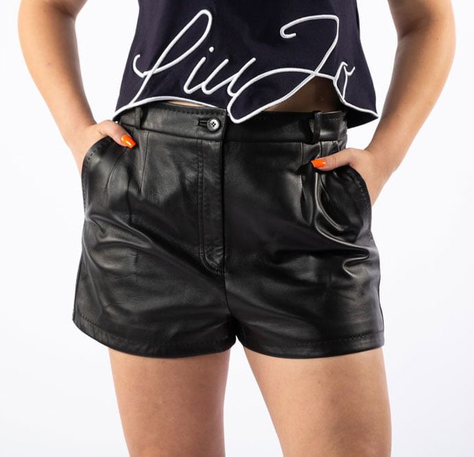 Zwarte lamsvacht dames short