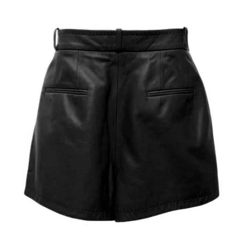 Zwarte lamsvacht dames short