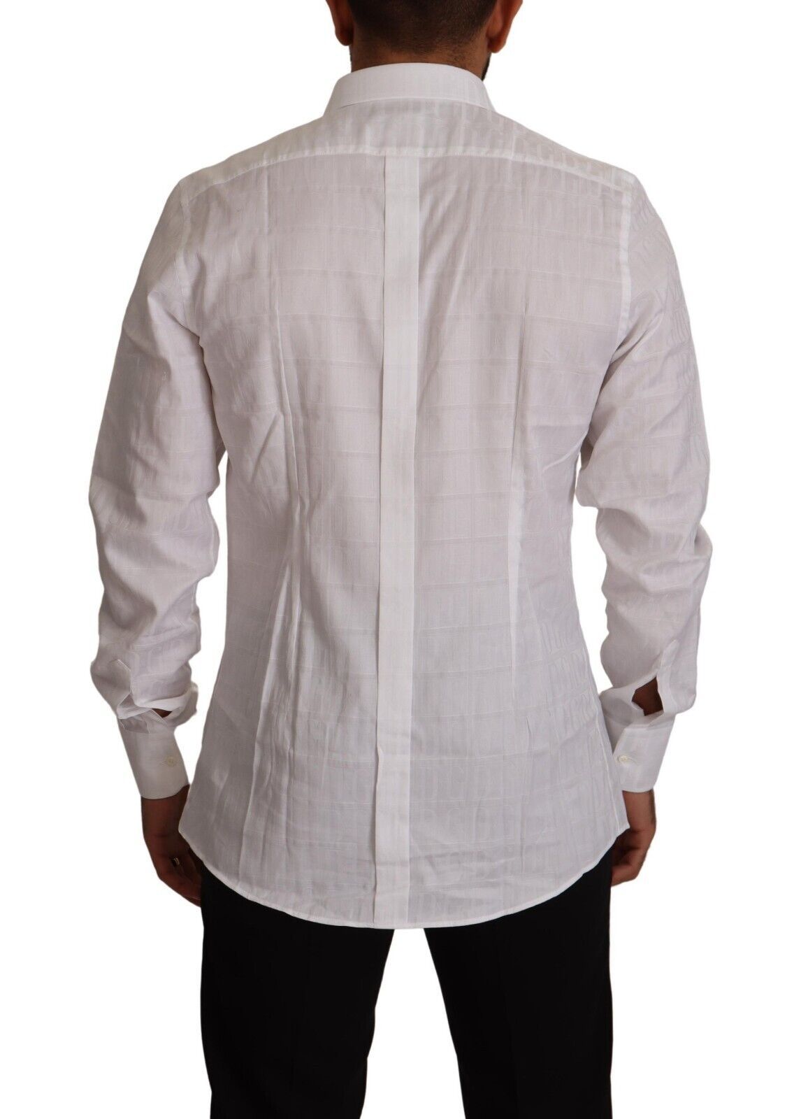 Wit GOUD katoenen slim fit overhemd
