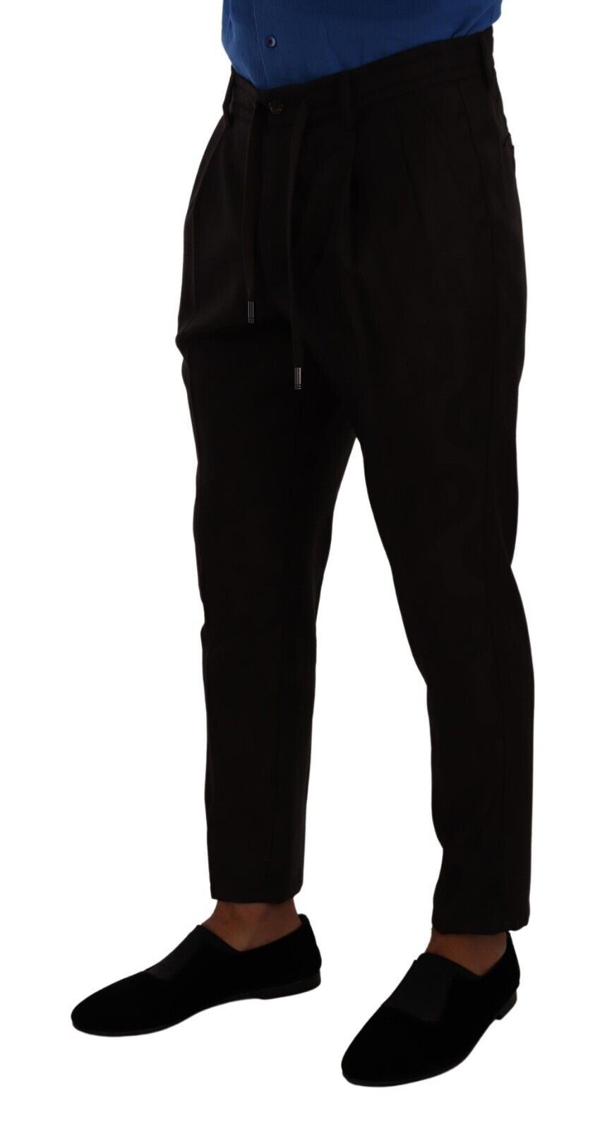 Bordeaux wollen heren skinny broek