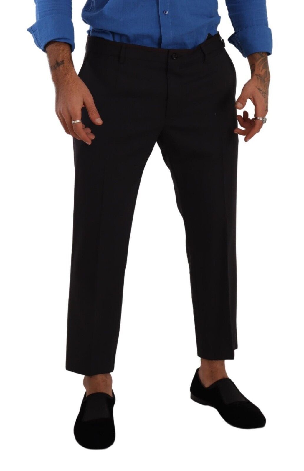 Grijze Bordeaux Wollen Broek