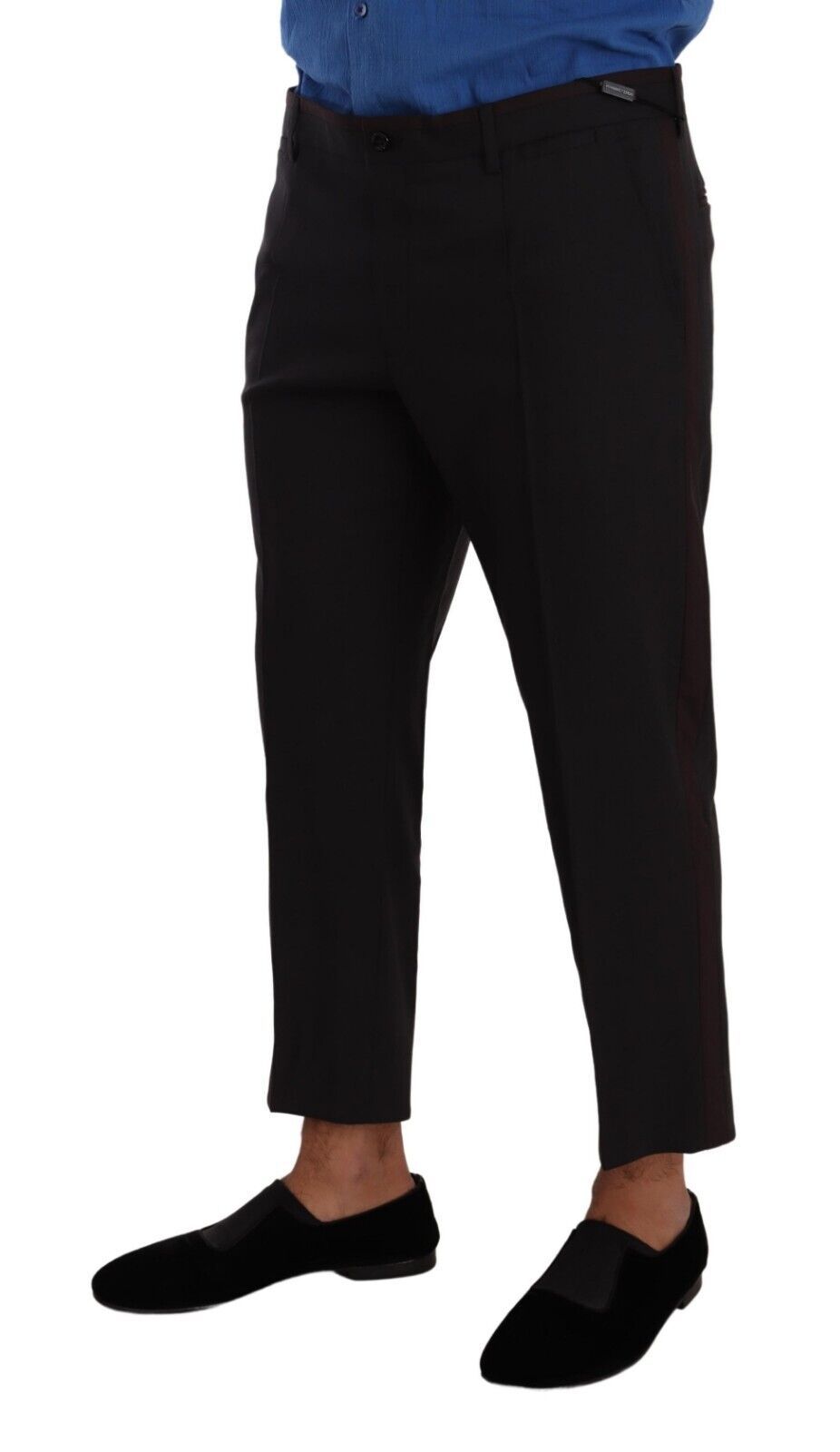 Grijze Bordeaux Wollen Broek
