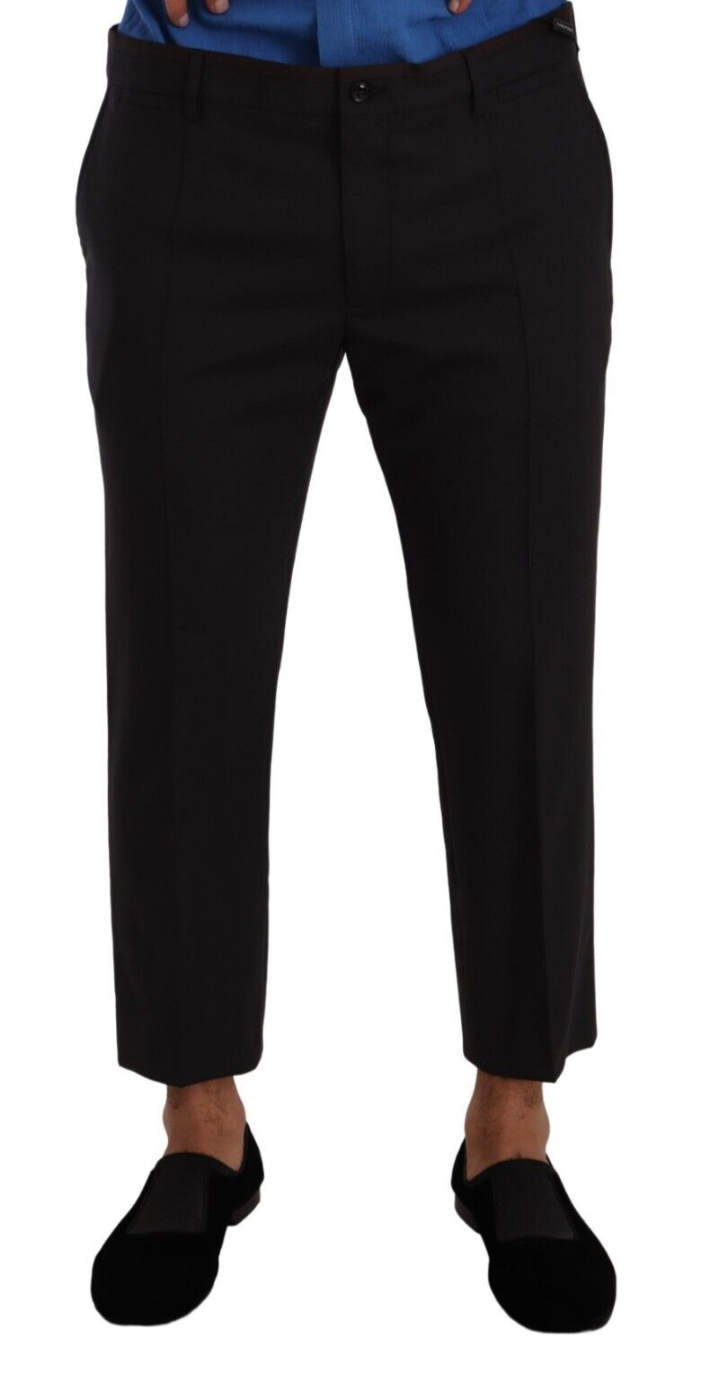 Grijze Bordeaux Wollen Broek