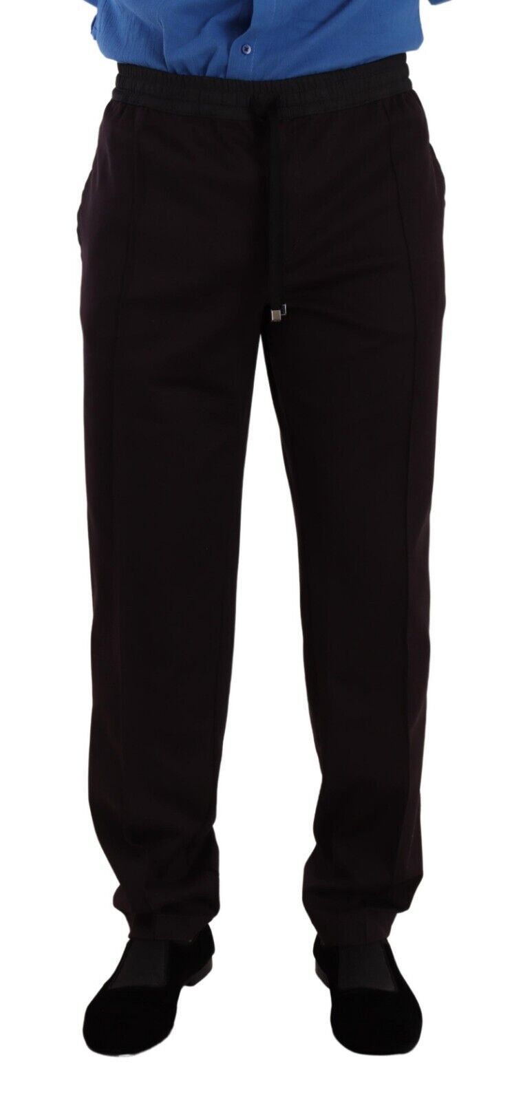 Bordeaux katoenen skinny broek voor heren