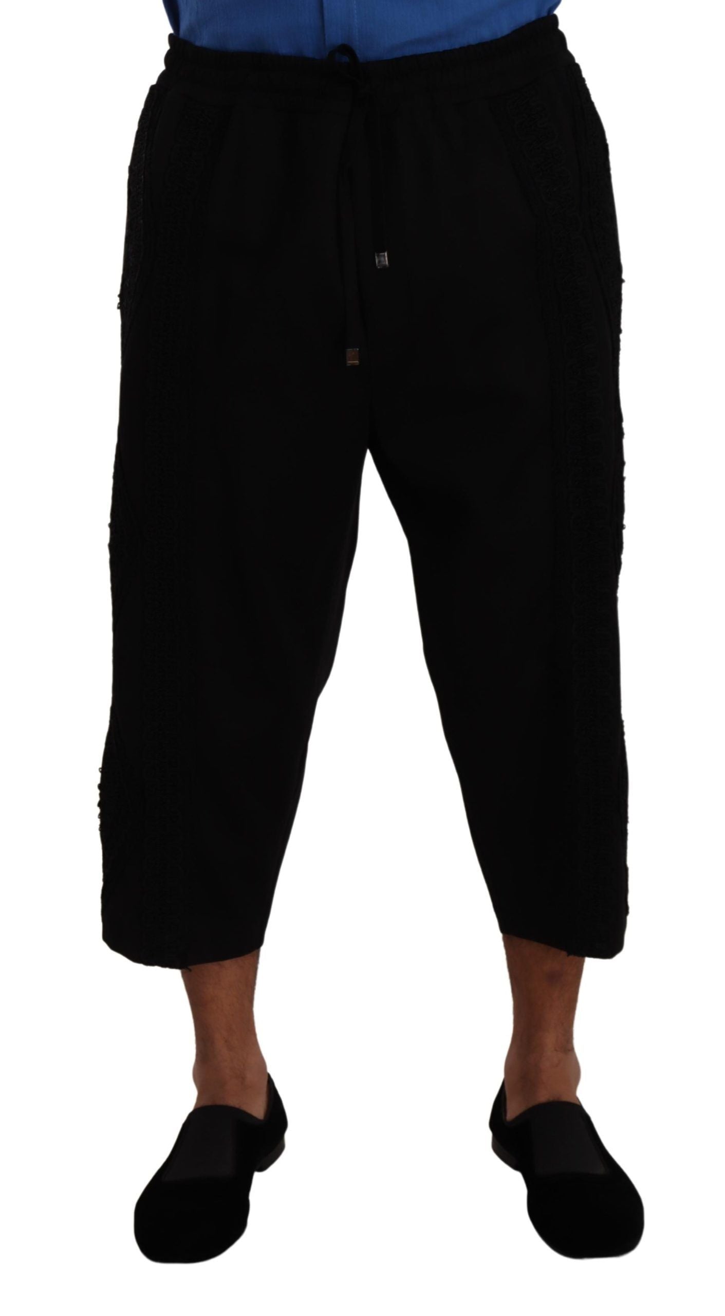 Zwarte katoenen Torero joggingbroek shorts broek