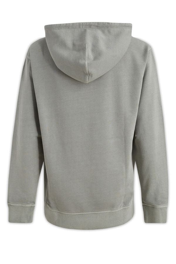 Elegante grijze katoenen hoodie met capuchon