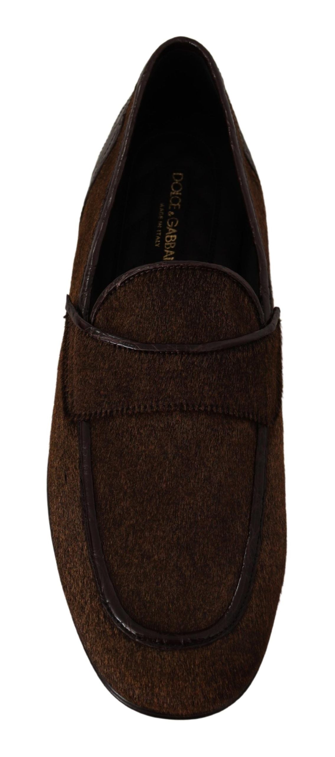 Schoenen Dress Loafers Bruine Leren Slipschoenen
