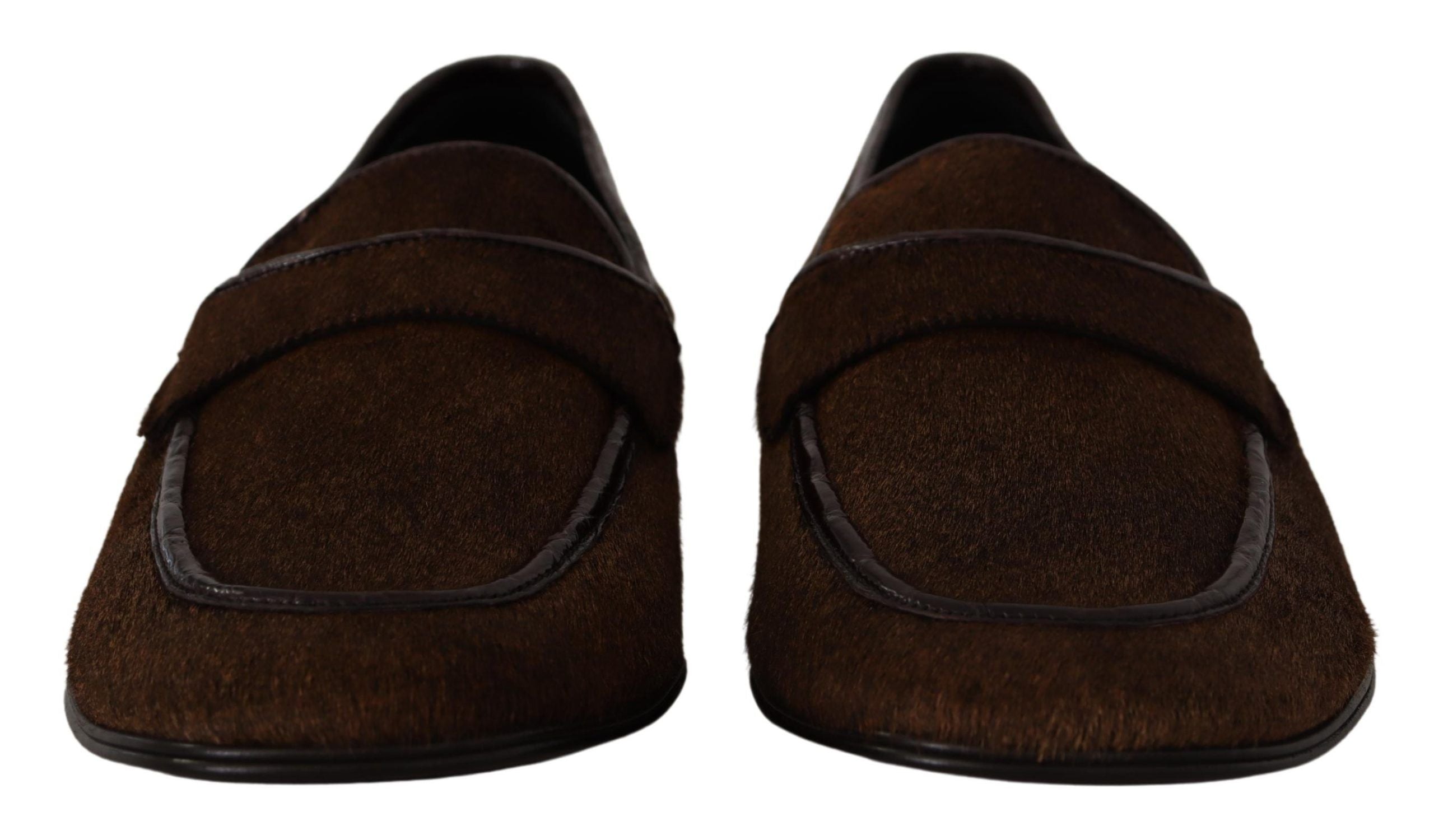 Schoenen Dress Loafers Bruine Leren Slipschoenen