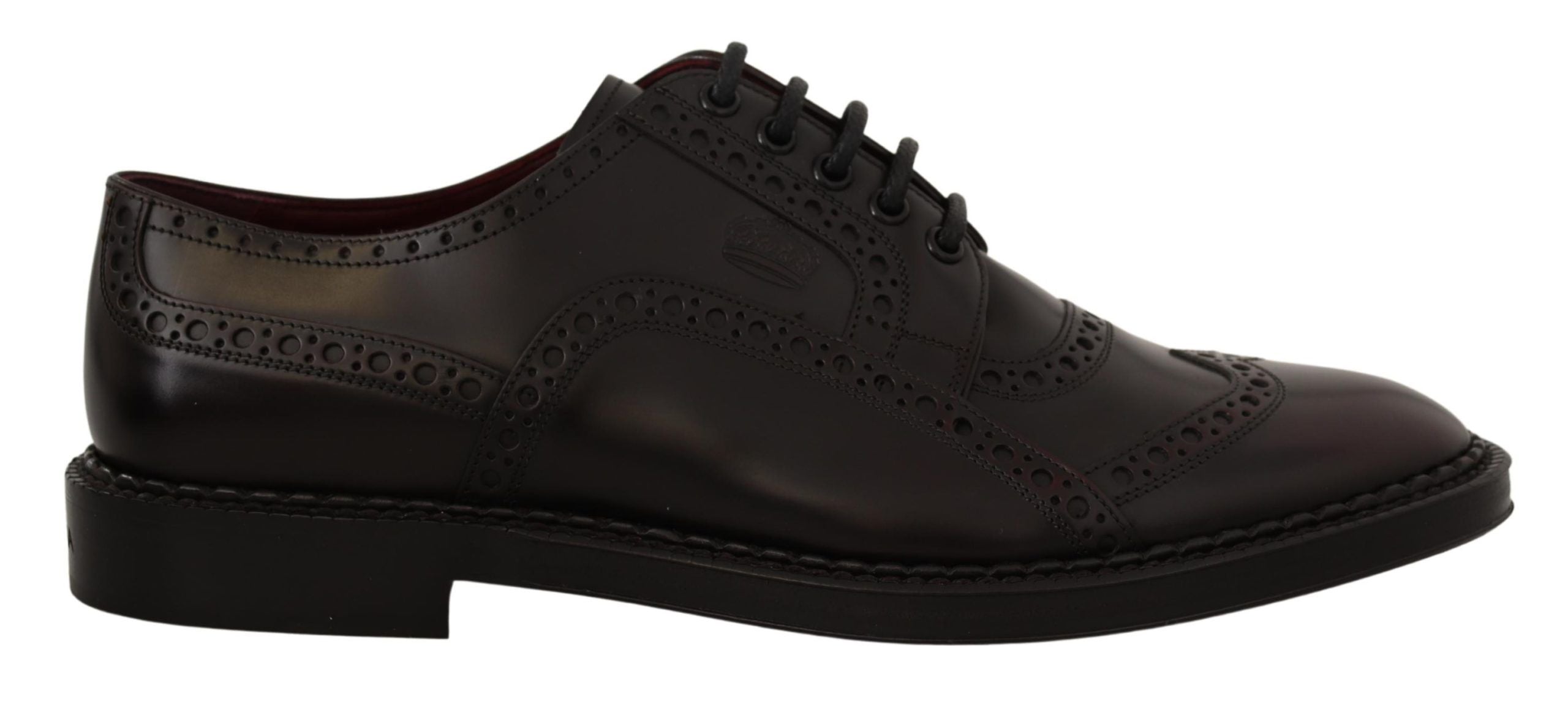 Paarse leren Oxford Wingtip formele schoenen