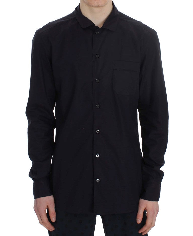 Paars gestreept katoenen pyjama-loungeshirt