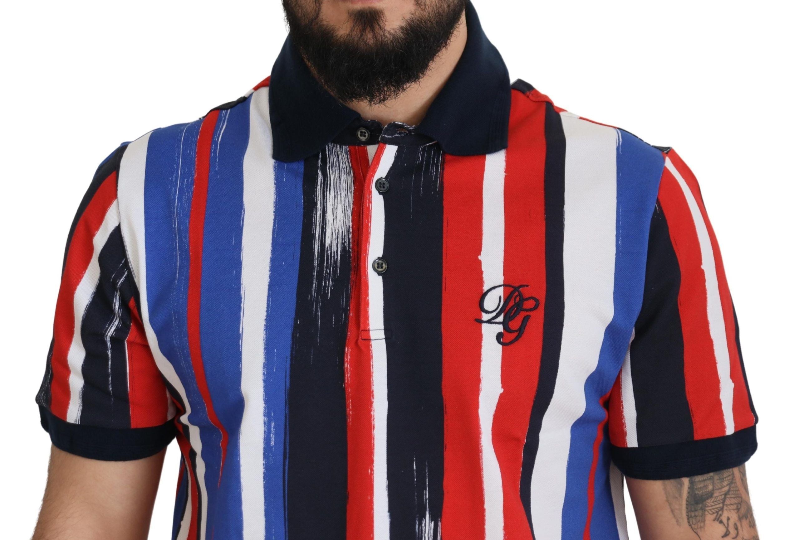 Multicolor katoenen poloshirt