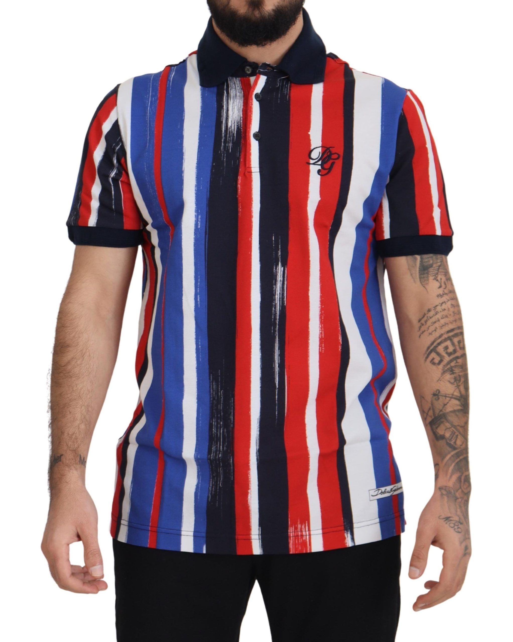 Multicolor katoenen poloshirt