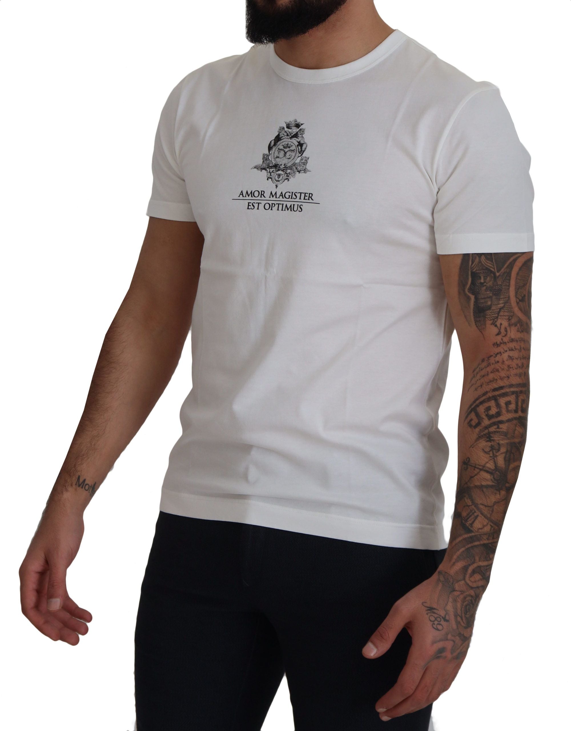Wit logo katoenen Amor Magister T-shirt