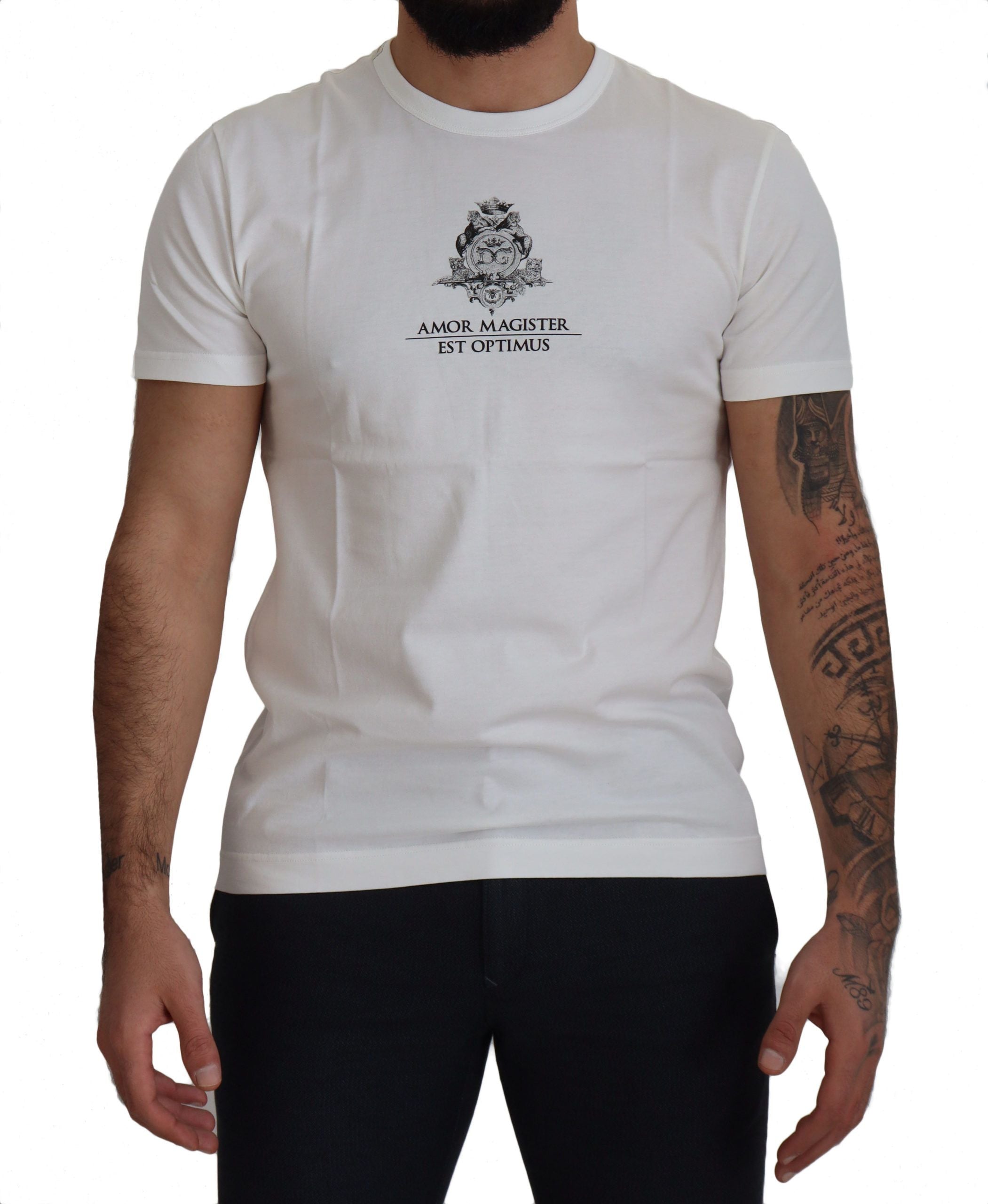 Wit logo katoenen Amor Magister T-shirt