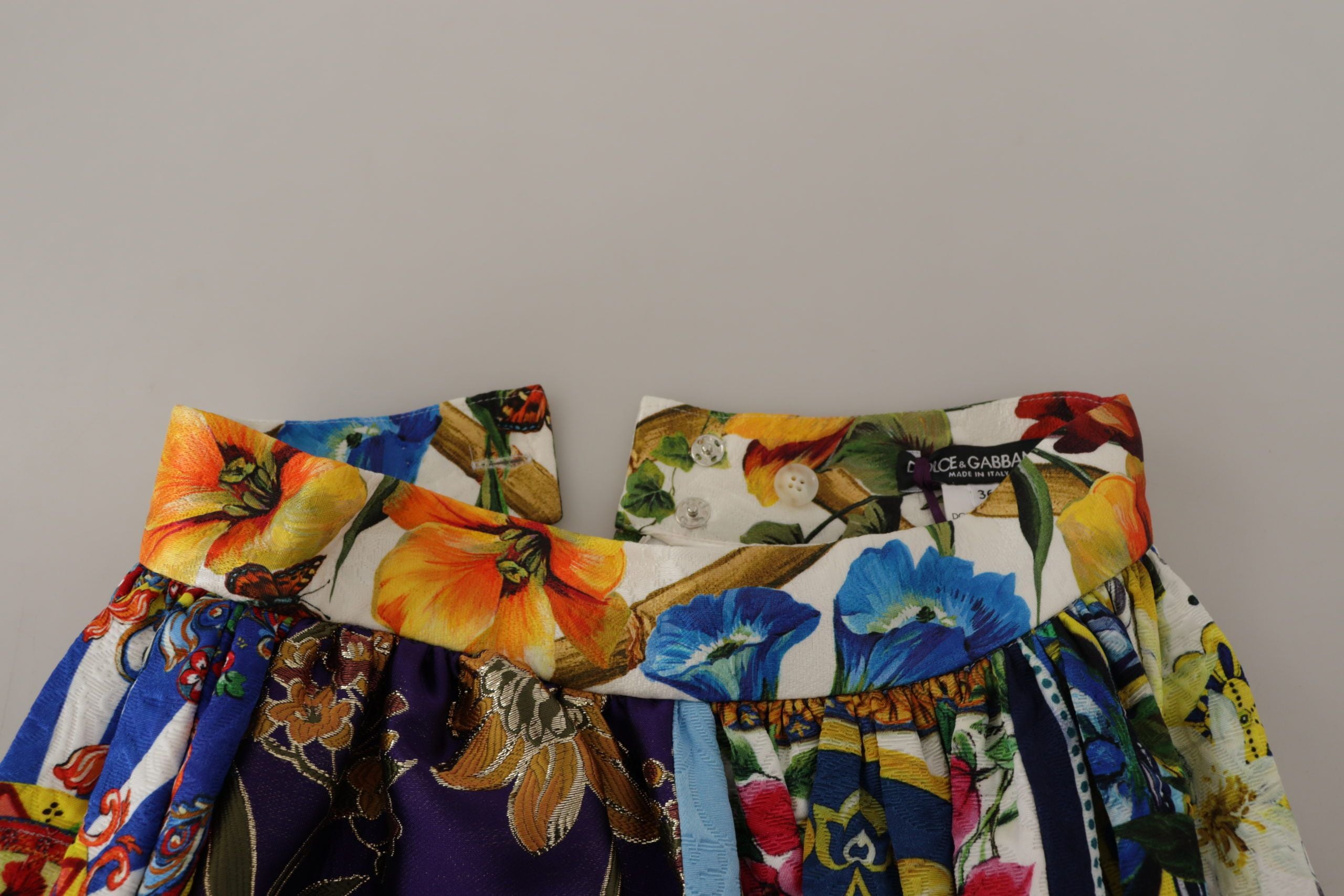 Multicolor Patchwork Sicilië Lange Maxi Rok