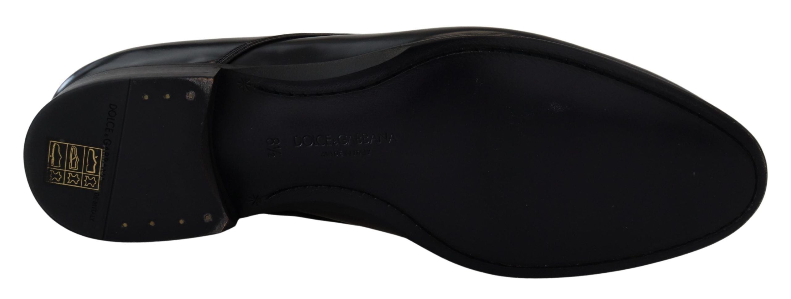 Zwarte leren formele schoenen