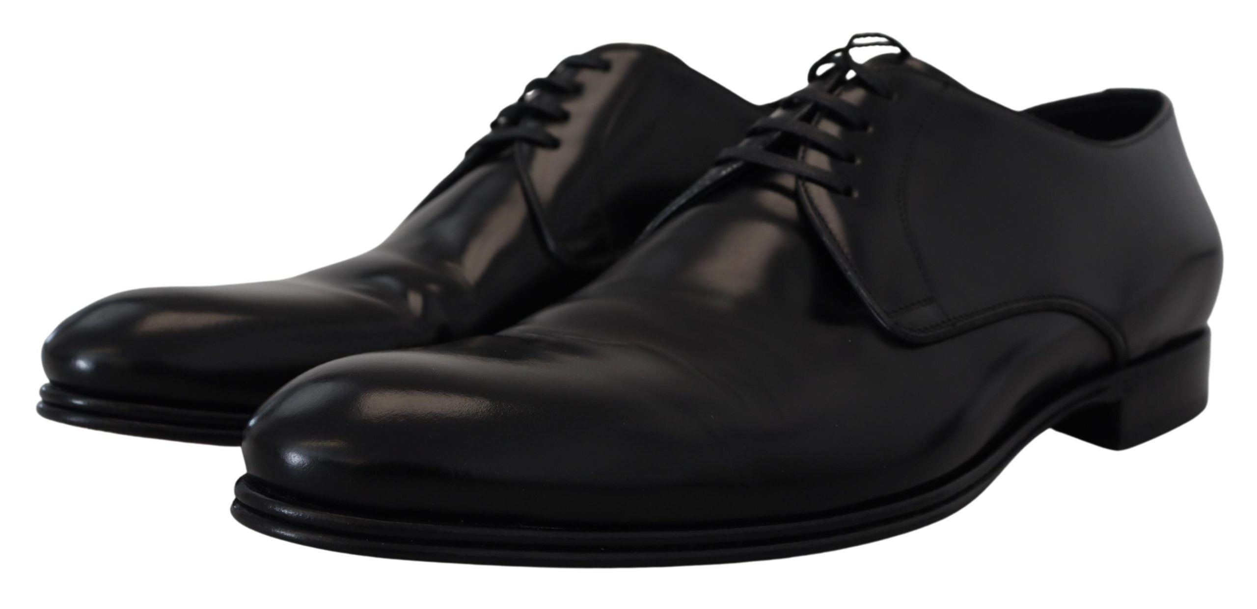 Zwarte leren formele schoenen