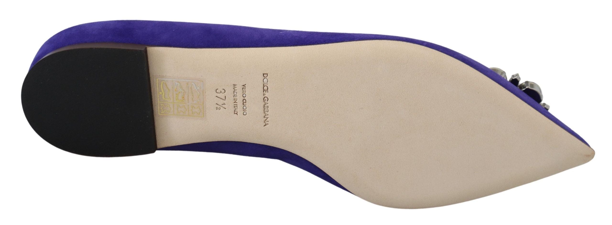 Paarse suède kristallen loafers flats schoenen