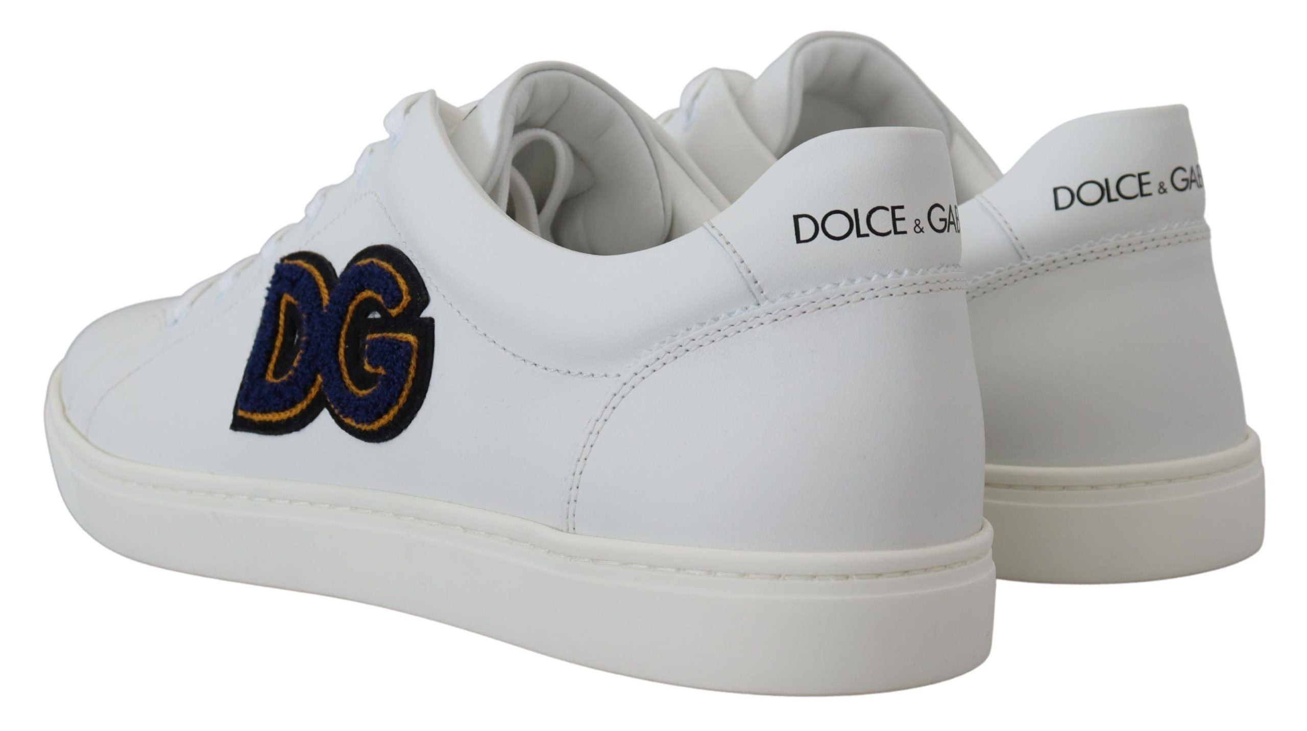 Witte leren DG-logo casual sneakers