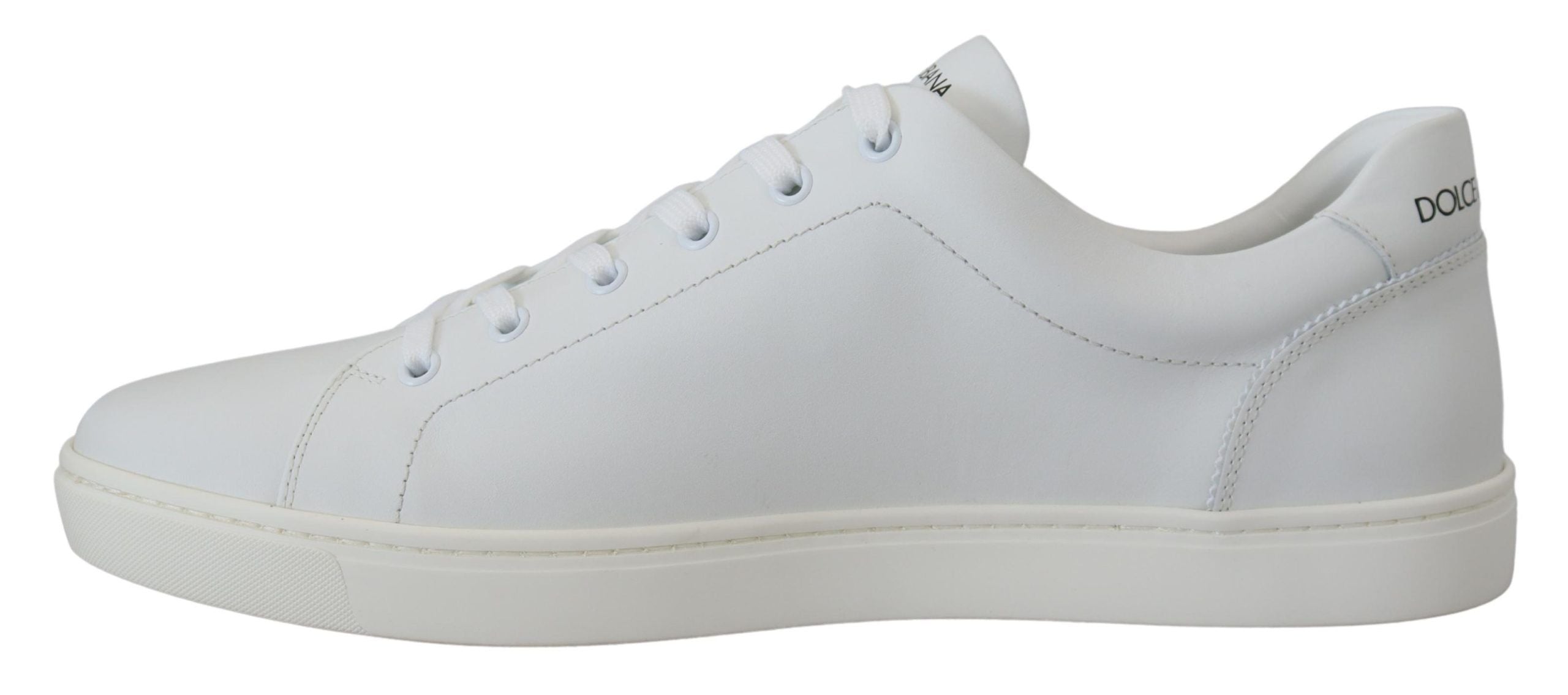 Witte leren DG-logo casual sneakers