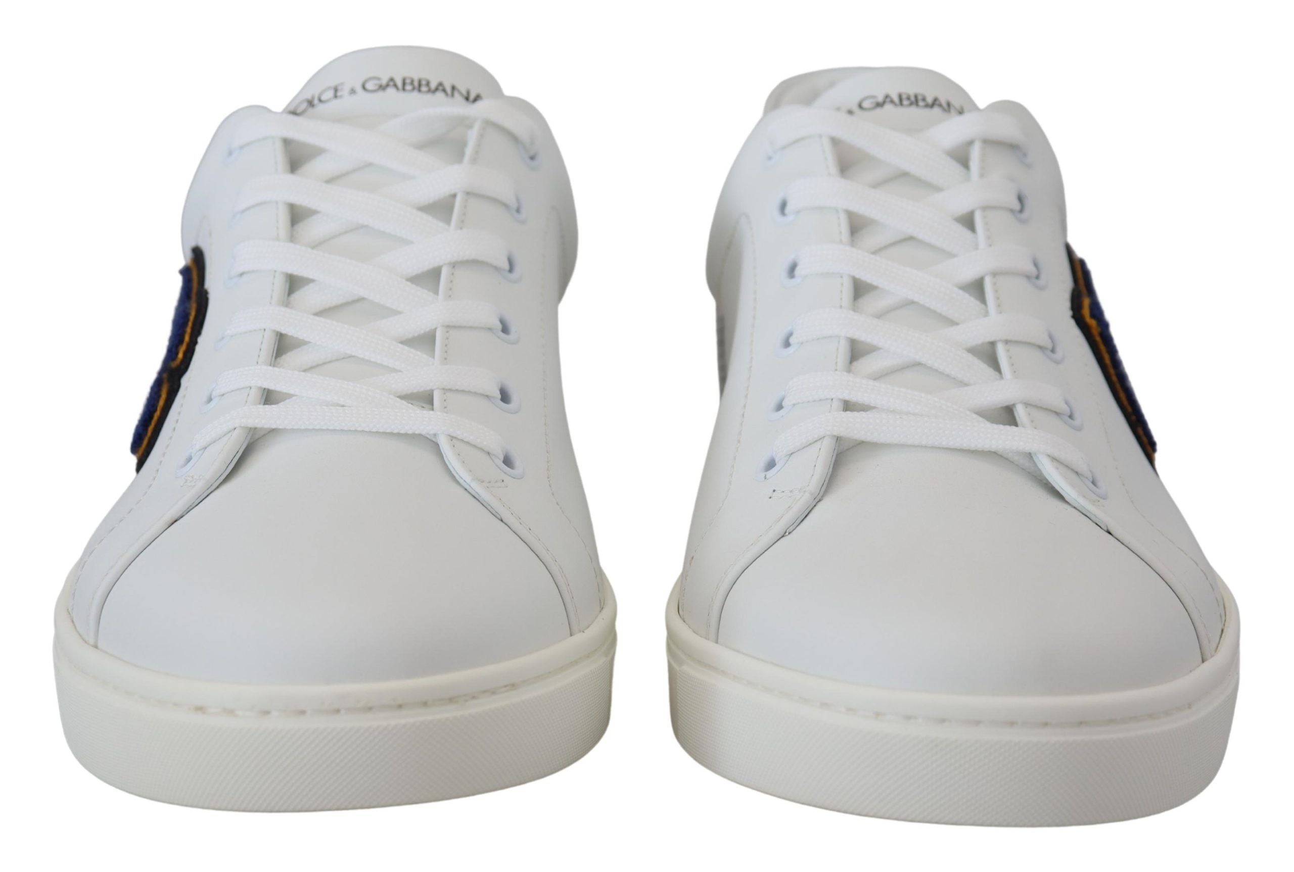 Witte leren DG-logo casual sneakers