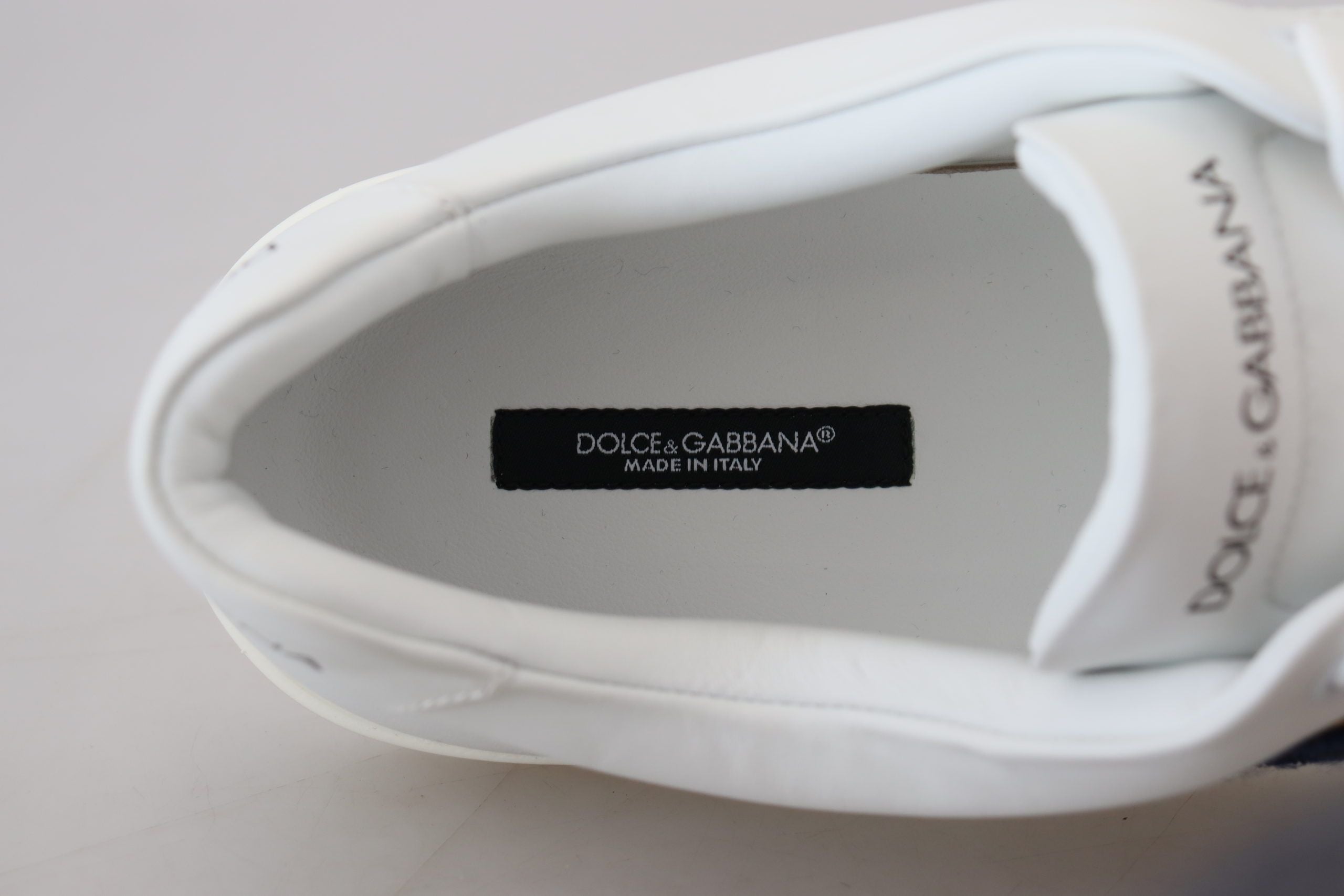 Witte leren DG-logo casual sneakers