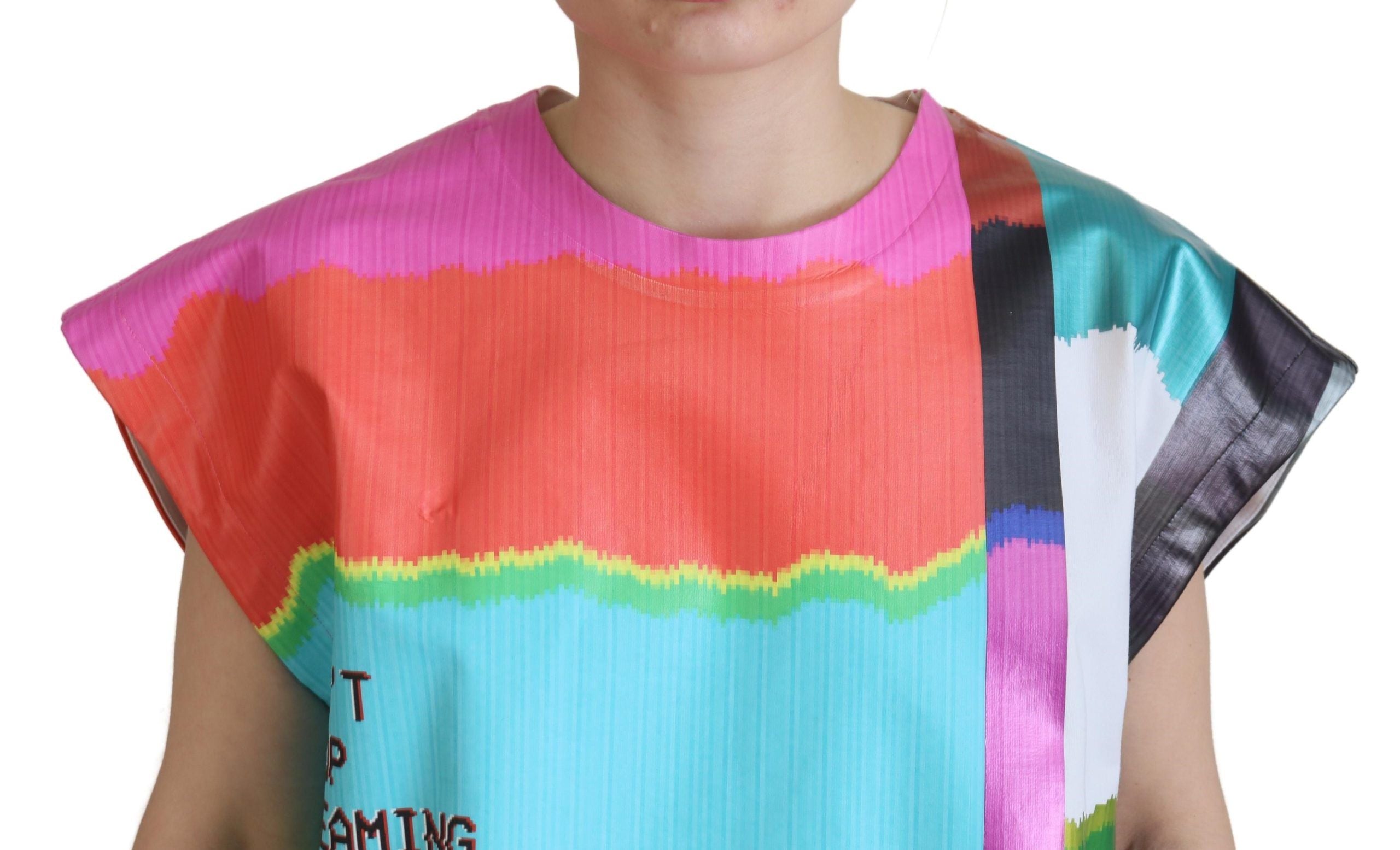 Multicolor TV Print Blouse Katoenen T-shirt