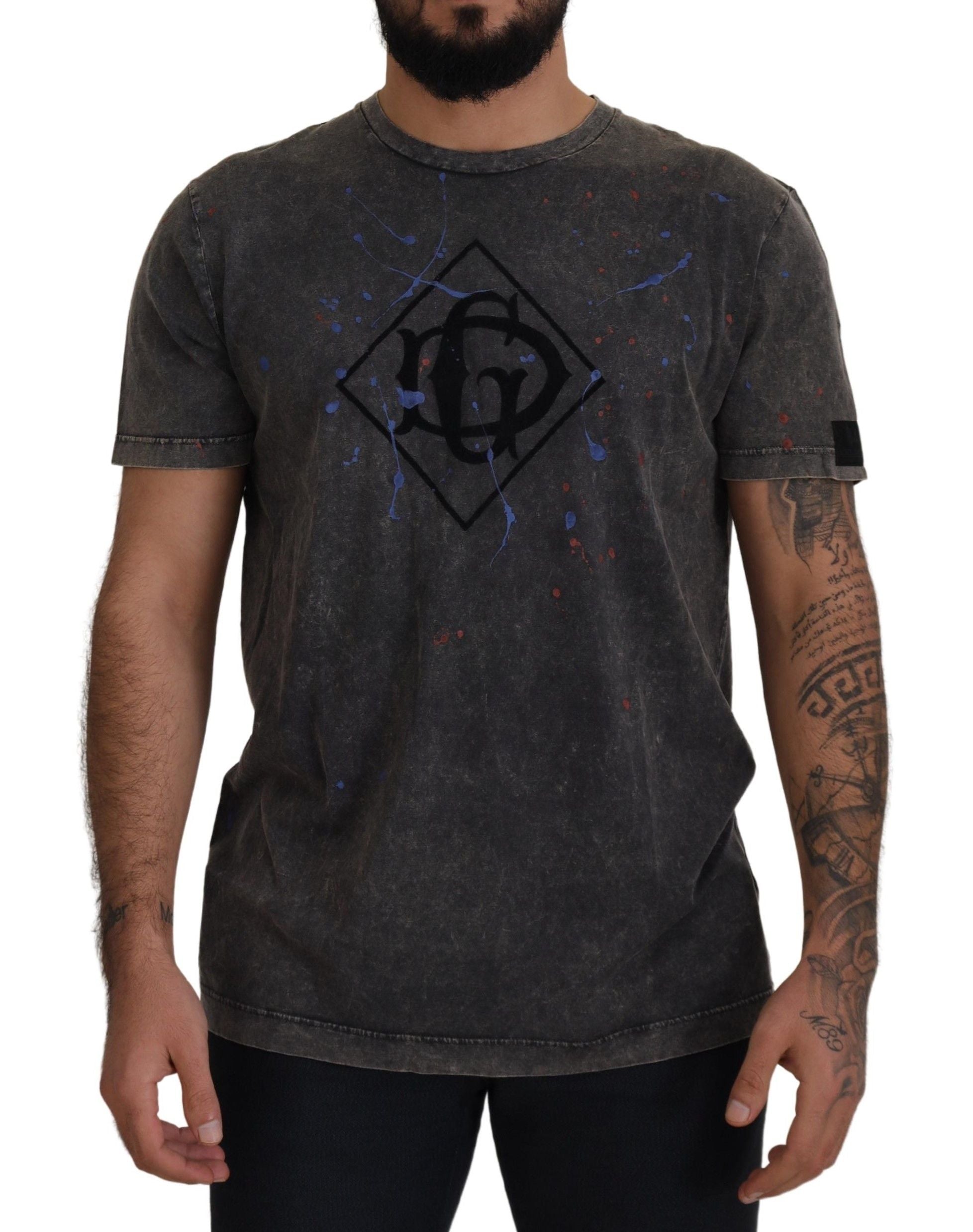 Grijs verkleurd DG-logo T-shirt