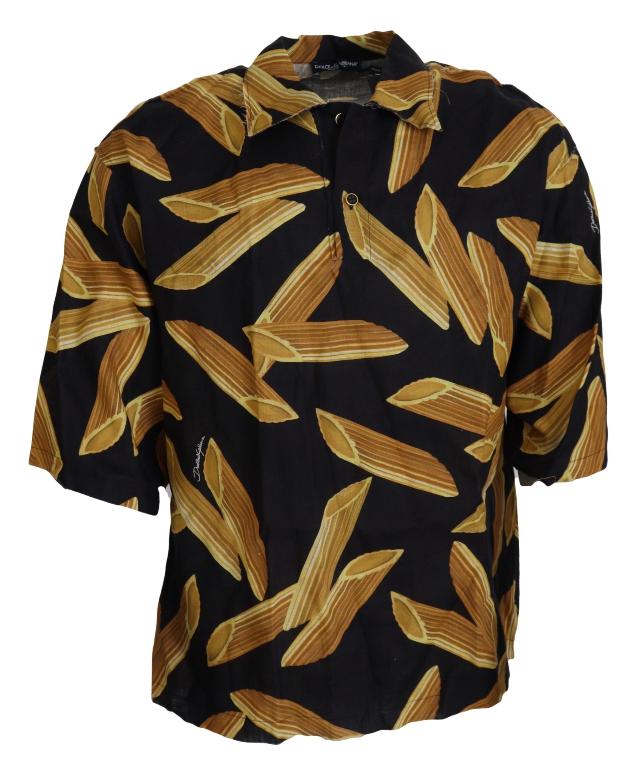 Zwart casual Penne Rigate linnen casual overhemd