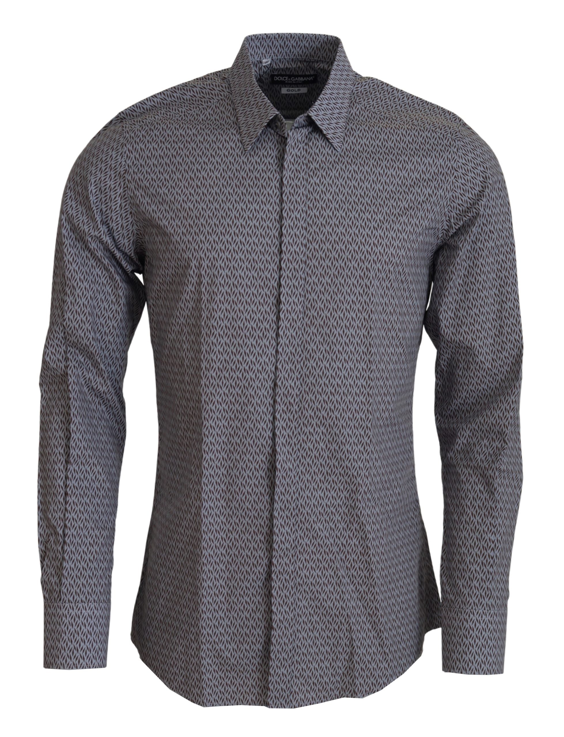 Grijsbruin GOUD Slim Fit Formeel Overhemd
