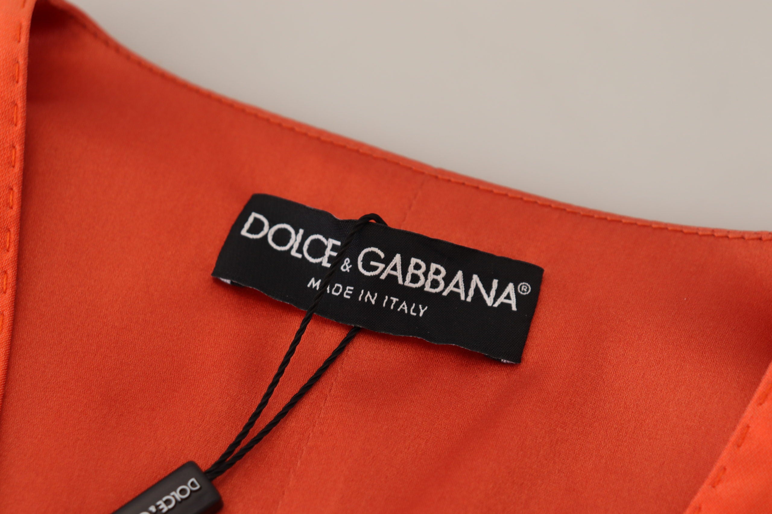 Oranje mouwloos vest cropped vest top
