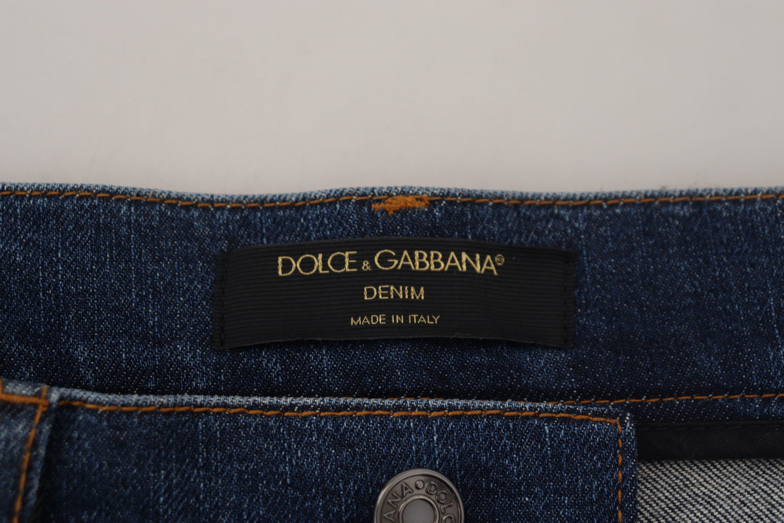 Zwarte skinny denim jeans met bloemenkant aan de voorkant