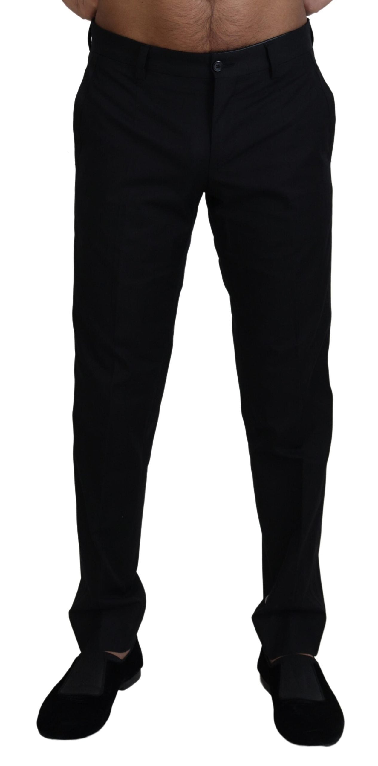 Zwarte chino formele katoenen broek