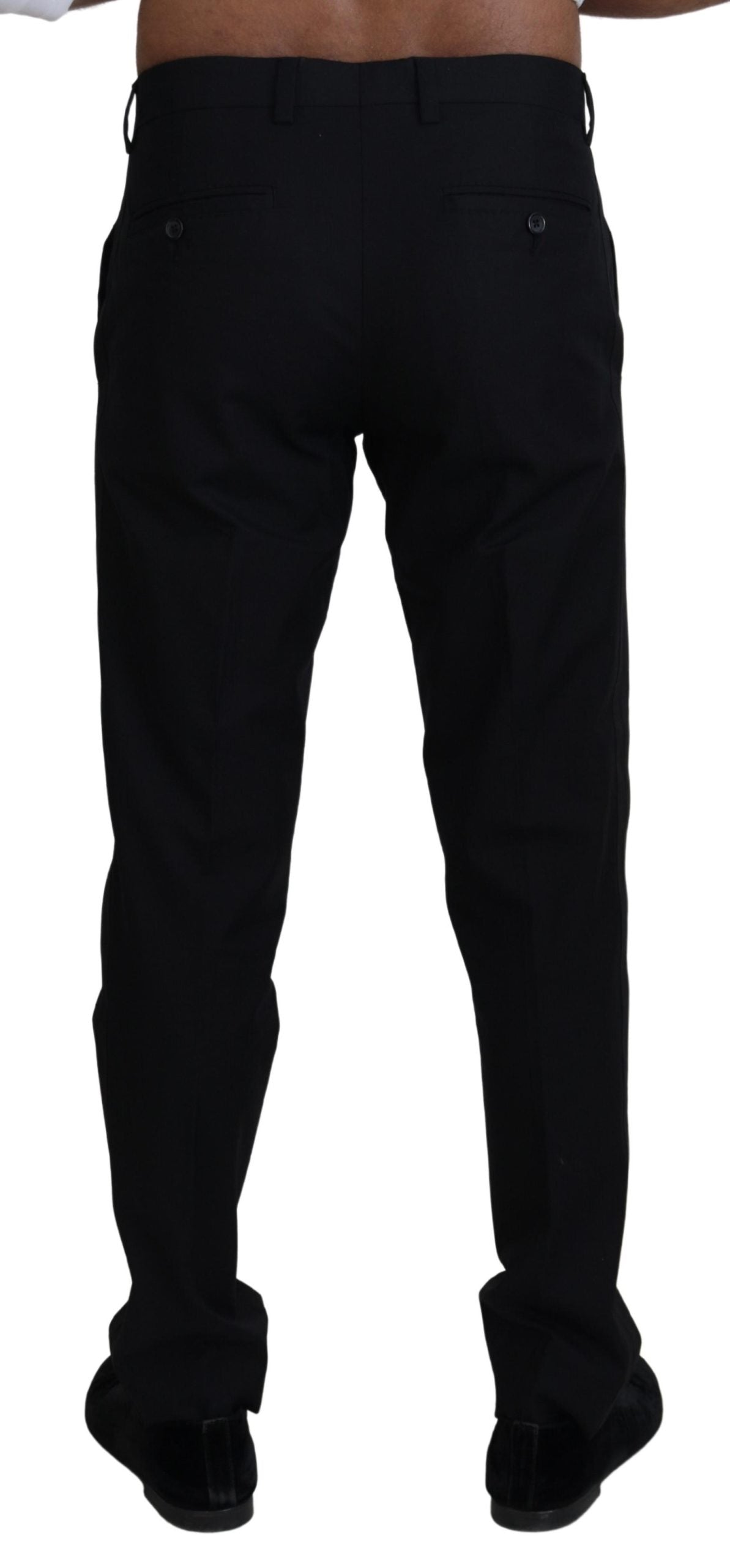 Zwarte chino formele katoenen broek