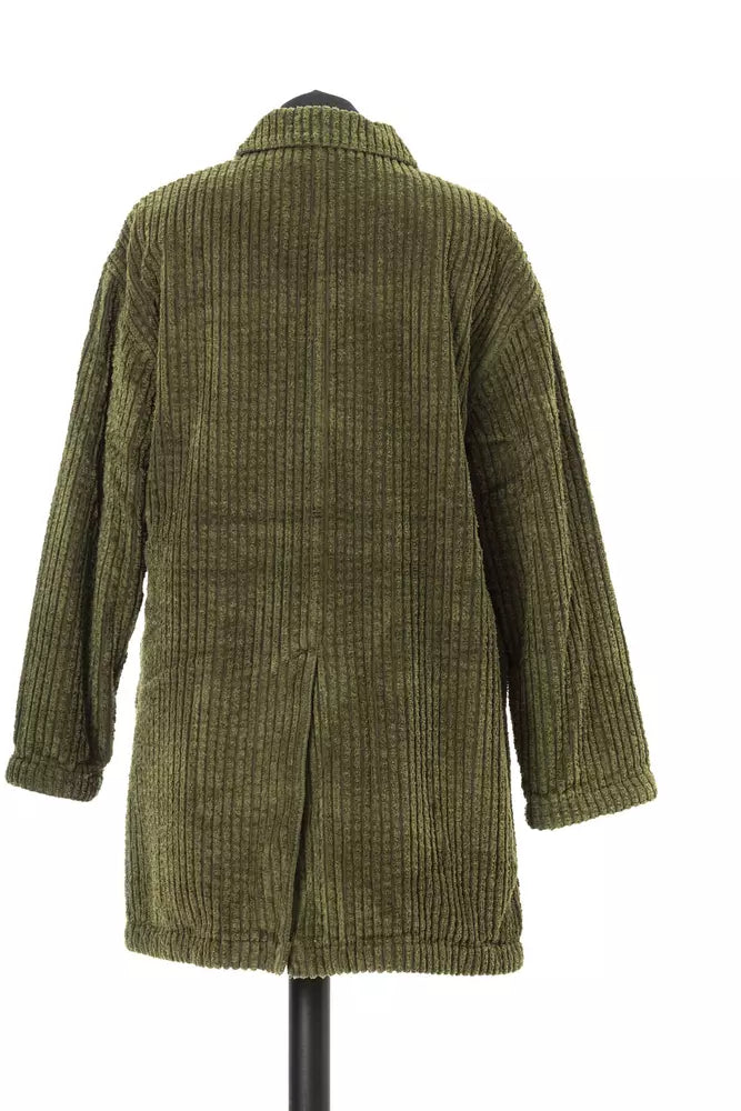 Groene katoenen damesjas