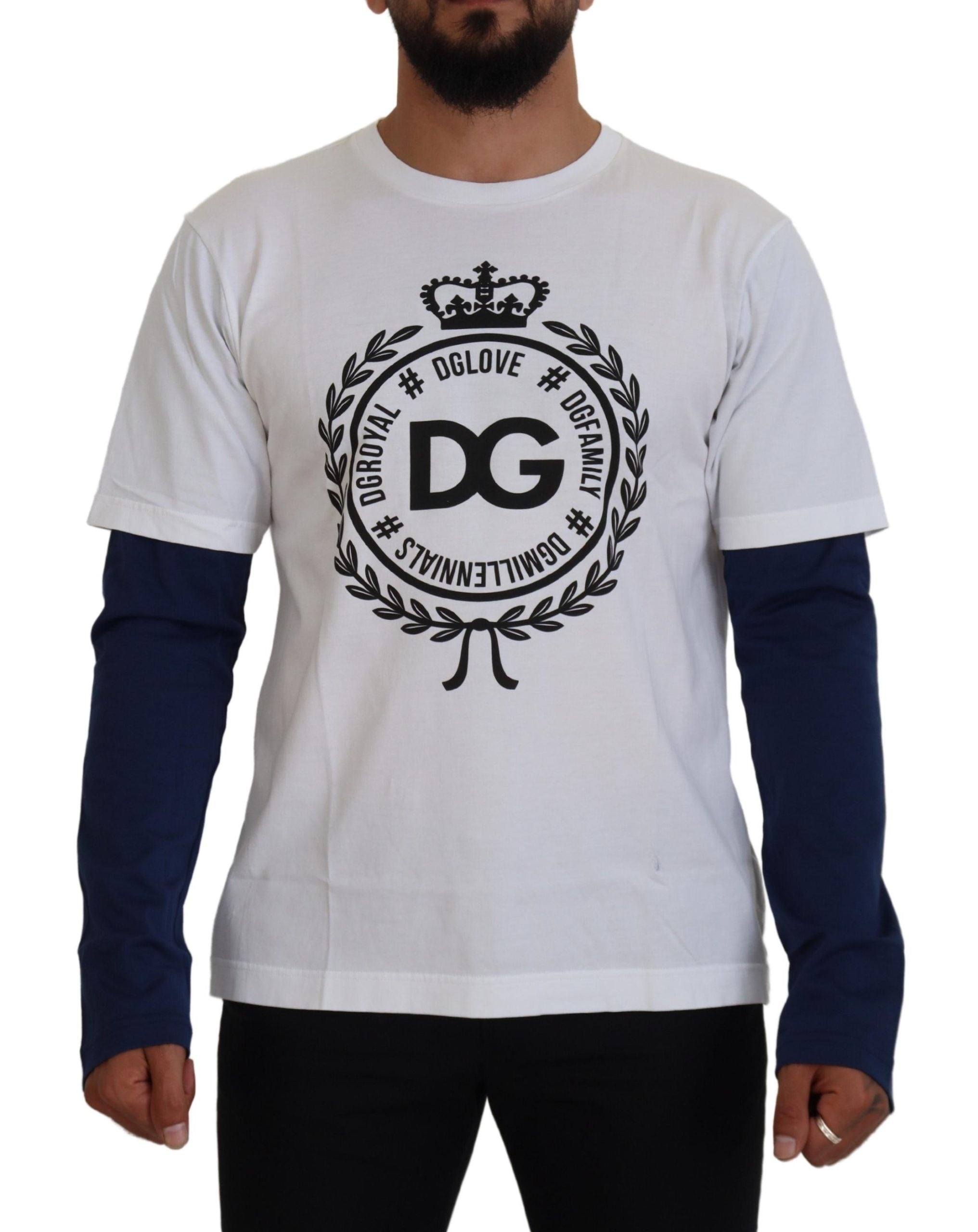 Witblauwe DG Crown Pullover Trui