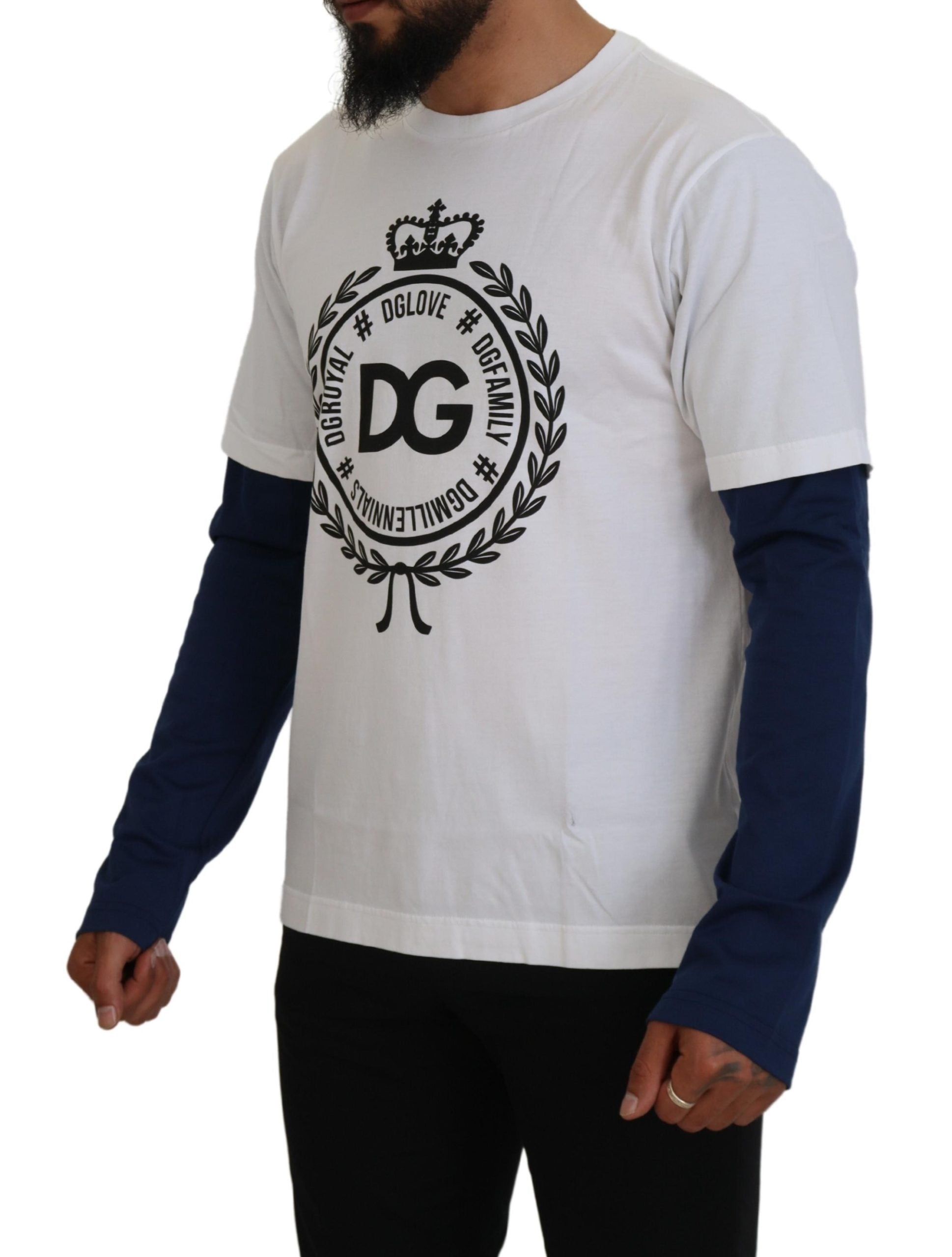 Witblauwe DG Crown Pullover Trui